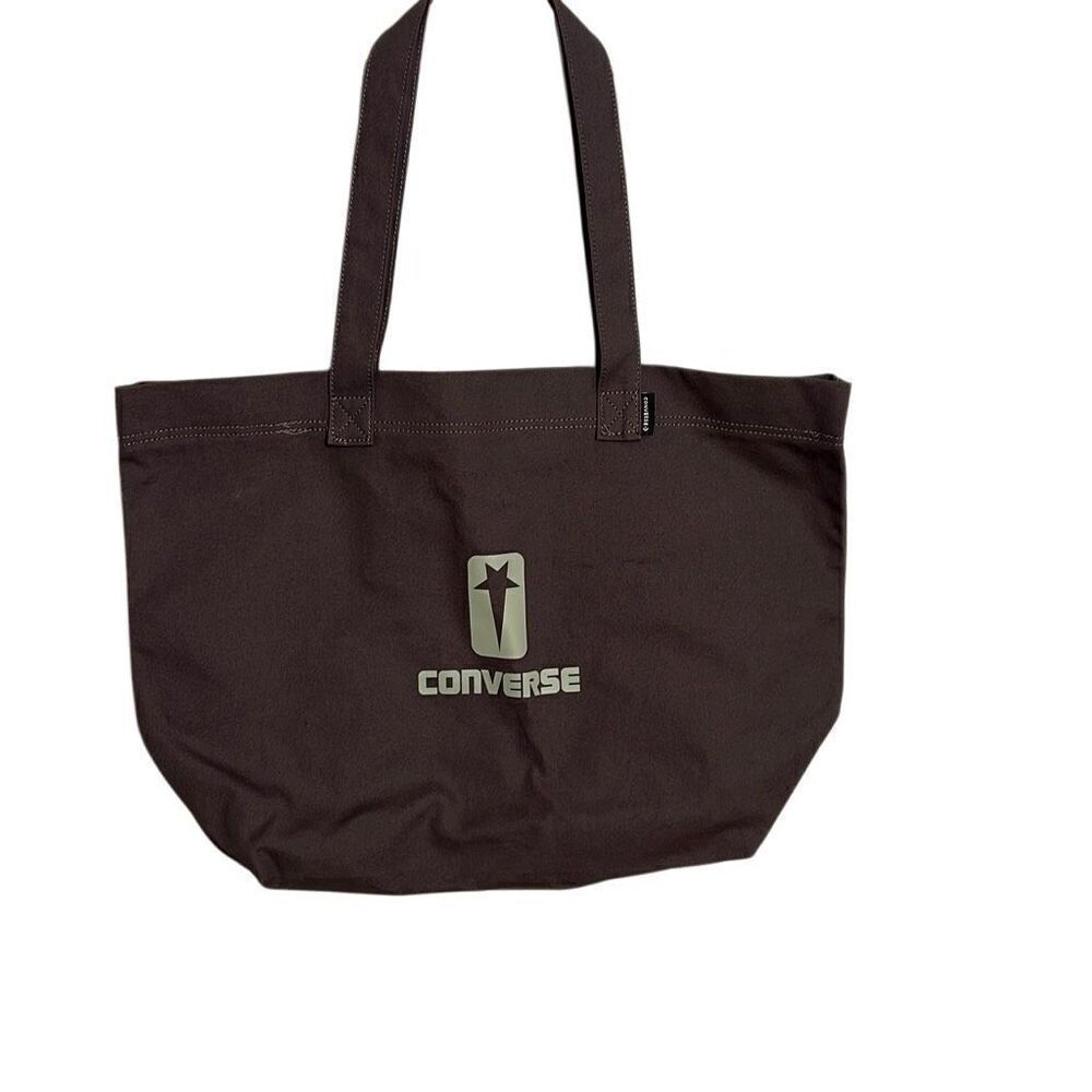 Rick Owens DRKSHDW X Converse NWOT Canvas Double Strap Tote Shoulder Bag Dust OS